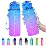 Zounich Trinkflasche Kinder Auslaufsichere 1L/700ml/500ml-BPA frei trinkflaschen Sport tritan Kunststoff Wasserflasche für Fahrrad, Schule, kohlensäure geeignet, spülmaschinenfest Sportflasche