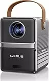 Mini Beamer【Elektrischer Fokus】 Beamer WiFi Bluetooth 1080P Full HD Tragbarer Handy, WiMiUS P61 Beamer Heimkino Outdoor für Android/iPhone/Tablet/Laptop/PS5/Xbox/TV Stick
