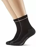 Camano Herren 2er Pack Sportsocken mit weichem Bund für Erwachsene Socken Schwarz 43/46