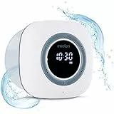 MEDION S66884 Duschradio mit Bluetooth (Badradio, UKW Radio, Saugnapf, LED-Display, IPX6 Wasserdicht, integrierter Akku, MD43884) weiß
