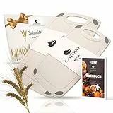 EXITOSO Schneidebrett Rutschfest Spülmaschinenfest 2er Set aus PP-Material und Kunstoff - Schneidebretter Jausenbrett Spülmaschinenfest Küchenbretter - Schneideunterlage Bretter Küche Board