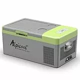 Alpicool Y16T 15L Kühlbox 12v Mini Kühlschrank Elektrische Kompressor Auto kühlschrank Camping Gefrierbox Klein Tragbare für Auto, LKW, Boot, RV
