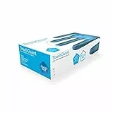 TouchGuard Einwegblaue Vinylhandschuhe, Puderfrei, Schachtel mit 100 Stück, Größe S