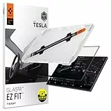Spigen Glas.tR EZ Fit Schutzfolie für Tesla Model Y L(2026), Model Y Standard(2026), Model Y Performance(2024-2026), Model Y Premium(2026), inkl. Installationsset, 16 Zoll,Blendschutz,Kratzfest,10H+