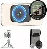 JJC Magnetischer Telefonfilteradapter mit CPL Filter Set für iPhone 14, 15, 16, 17, 14, 15, 16 Pro, 14, 15, 16 Plus, 14, 15, 16 Pro Max, 67 mm CPL Filter für iPhone 16
