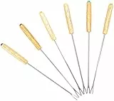 Rosenstein & Söhne Fonduegabeln: Fondue-Gabeln, 6er-Set (Fleischfonduegabeln, Käsefondue Gabeln, Schokobrunnen)