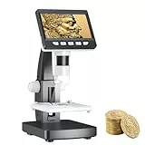 Mikroskop, LCD Digital Mikroskop 1000X 4,3-Zoll USB Mikroskop mit 8 einstellbaren LED Licht, PC-Ansicht, kompatibel mit Windows/Mac