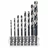 Bosch Accessories Professional 8tlg. Impact Control HSS Spiralbohrer Set (für Metall, Zubehör Schlagbohrmaschine)