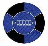 LaiEr Runde Poker Matte, 24/31/47/55 Zoll 6-8 Person Texas Poker Gummimatte, Faltbare Tischplatte, tragbare Poker Tischplatte, geeignet für Poker Spiele, Blackjack, Casino Layout.