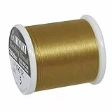 Rayher Hobby Rayher 89300616 Aufreihgarn für Rocailles, gold, Spule 50 m, Stärke 0,27 mm ø, ideal für Delica-Rocailles 1,6 mm, Perlenaufreihgarn 100 % Nylon, extrem dünn und reißfest