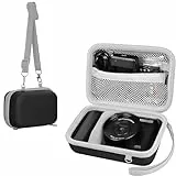 Leayjeen 4K Digitalkamera-Tasche, für saiyuanxing/VAHOIALD/GUEVWES/AUREAPIX/HOOPWNE/G7X Mark III Schutzhülle mit Netztasche für Akku, Eva Hartschalenkoffer (nur Tasche) Schwarz