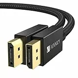 IVANKY DisplayPort 1.4 Kabel 1M[VESA-Zertifiziert], 8K DP Kabel High Speed 8K@60Hz, 4K@144Hz, 2K@165Hz, HDR DisplayPort auf DisplayPort Kabel, Nylon Geflochten Kompatibel Laptop PC Gaming Monitor TV