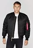 Alpha Industries Herren Jacke MA-1 VF 59, Schwarz (Black 03), Medium