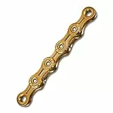 Fahrrad Kette, KMC Fahrradkette, X11EL Ti-N Gold, 1/2' x 11/128', 118 Glieder, 11-fach, kompatibel mit Shimano / Sram / Campagnolo, gold