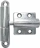 Connex Aushebescharnier - 83 x 15 x 40 mm - verstellbar - verzinkt / Türscharnier / Türband / Flexibles Scharnier / Beschlag / Torbandbeschlag / DYB2006261