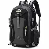 40L Herren Wanderrucksack Trekkingrucksack, 17,3 zoll Reiserucksack, Leichter Wasserdichter Wanderrucksack, Outdoorucksack, Reise Tagesrucksack, Spritzwasserfest, Camping Wandern Reisen,Atmungsaktivem