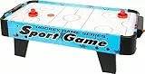 small Foot Air-Hockey Champion, kompakter Tischaufleger für Speedhockey, mit Puck, ab 5 Jahren, 12445, ca. 69 x 36 x 21 cm, Blau