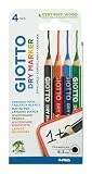 GIOTTO Dry Marker Whiteboardmarker, Blister 4 Stück