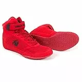 Gorilla Wear High Tops Red rot - schwarzes Logo - Bodybuilding und Fitness Schuhe für Damen und Herren, EU 39