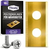 Filzada® 18x Titan Messer LONGLIFE geeignet für Worx Landroid Mähroboter - Ultrascharfe Landroid Messer - geeignet Einhell - Passend für M500 Plus, M700, LX790, 550, 1200 LCD UVM