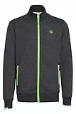 !Solid SDBennTrack Herren Sweatjacke Cardigan Sweater mit Reißverschluss Stehkragen Reißverschlusstaschen Label-Details Baumwollmischung Regular fit, Größe:L, Farbe:Dark Grey Melange (8288)