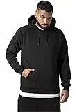 Urban Classics Herren Blank Hoody Kapuzenpullover, Schwarz, XL EU