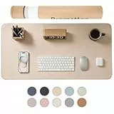 PROMATTOO XXL Schreibtischunterlage aus veganem Leder – Rutschfest, geruchsfrei & wasserabweisend – Edle Laptop-Matte mit Geschenkverpackung für Büro, Homeoffice & mehr – Keine störenden Kanten!