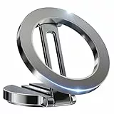PORTENTUM Handyhalterung Auto für Magsafe – Faltbare Autohalterung mit 20x N52 Magnet und 360° Drehung – Für Armaturenbrett Büro oder andere Oberflächen - Dark Grey
