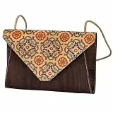 Kork-Handtasche zum Umhängen | hochwertige Clutch aus Korkstoff | Größe: 23x15x5 cm | Farbe: braun | elegant & modern | langlebig & robust | handgefertigt in einer Manufaktur in Portugal