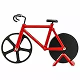 Westmark Pizzaschneider, In Fahrrad-Optik, Mit Ständer, Rostfreier Edelstahl/Kunststoff, Fuentez, Schwarz/Rot, 13292260