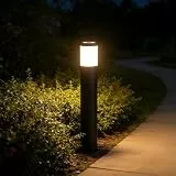 JNR Edelstahl Wegeleuchten Außen mit Erdspieß IP65 Wasserdicht, 230V Höhe 500 mm inkl GU10 5W 3000k warmweiß LED, Gartenbeleuchtung, Gartenlampen, Gartenleuchten, Wegleuchte, Sockelleuchte