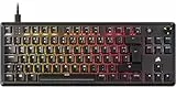 CORSAIR K70 CORE TKL RGB Mechanische Tenkeyless-Gaming-Tastatur – Vorgeschmierte CORSAIR MLX Red v2 Linear Switches – SOCD – Zweischichtige Schalldämpfung – ABS Keycaps – QWERTZ DE – Schwarz