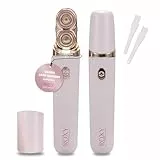 Roxy Body & Face - Damenrasierer elektrisch Doppelpack - Akku Gesichtsrasierer & Intimrasierer für Frauen - Rasierer Damen elektrisch mit 18K-vergoldetem Rasierkopf - schmerzfrei & flexibel einsetzbar