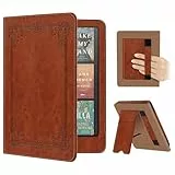 Fintie Hülle für 7' Kindle Paperwhite(12. Generation) und Kindle Colorsoft/Paperwhite Signature Edition 2025/2024, Kickstand Schutzhülle mit Handschlaufe und Auto Sleep/Wake Funktion, Vintage Braun
