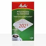 Melitta Pyramiden Filterpapier Filtertüten Pa SF 202 S, 5 x 100 Stk