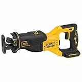 Dewalt 18V XR Akku-Säbelsäge DCS382N (bürstenloser Motor, sehr kompakt, max. Schnittleistung 300mm, hohe Schnittgeschwindigkeit, mit LED-Licht, Lieferung ohne Akku & Ladegerät)