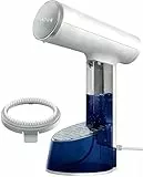 Dampfbügelstationen-Zubehör Steamer Dampfglätter Reise Mini & Dampfbürste, FMK 2000W Dampf Steamer für Kleidung und Vorhänge, Kleidungsdampfer für Kleidung 325 ml Ideal für Wohnaccessoires Weißgrau