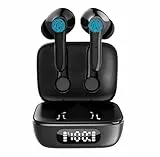 SEECOOL, In-Ear-Ohrhörer, kopfhörer，schwarz, 5.4 Bluetooth, Kabellose, HiFi Stereo, 360 Audio, ENC Lärmreduzierung, Lange Std Spielzeit, Premium-Tiefbass, LED-Anzeige, Sport Arbeit Studium