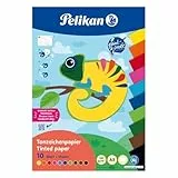 Pelikan Tonpapier Block A3, 10 Blatt in 10 Farben, Blauer Engel