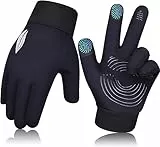 OKIDSO Handschuhe Kinder Warm Winterhandschuhe Touchscreen: Fahrrad Fahrradhandschuhe Radhandschuhe Thermo Winddicht Ski Sport Outdoor mit Anti-Rutsch für 8-10 Jahre Jungen Mädchen