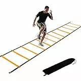 KIKILIVE Agility Leiter koordinationsleitern für fußball koordinationsleiter Fussball Leiter 6m Sport Leiter kordinisations Leiter Fussball Trainingsleiter Fußball Übungen mit Tasche
