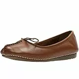 Clarks Damen Freckle Ice Ballerinas, Dark Tan Lea, 41 EU