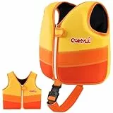 OSHYLE Kinder Schwimmweste - Jungen Mädchen Neopren Schwimmen Jacke Kleinkind Schwimmen Floating Neopren Schwimmweste für 1–9 Jahre (L(6-9), SS-OR)
