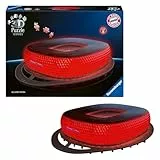 Ravensburger 3D Puzzle Iconics: 12008033 Allianz Arena - mit Licht - Das berühmte Stadion des FC Bayern München als beleuchtetes Modell für echte Fans