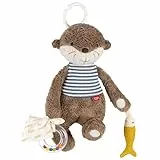 Fehn Activity-Otter – Motorikspielzeug zum Aufhängen mit spannenden Anhängern zum Greifen und Geräusche erzeugen für Babys und Kleinkinder ab 0+ Monaten