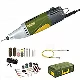 proxxon MICROMOT Multitool / Industrie Bohrschleifer IBS/E Set mit elektronischer Drehzahlregelung und kugelgelagerter Spindel - inklusive 34 Einsatzwerkzeuge, 6-tlg. Spannzangensatz, Koffer, Biegewelle 110/BF mit Bohrfutter und 105-tlg. SILVERLINE Zubehörset