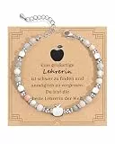 BOCHOI Naturstein Armband Lehrerin Geschenk Wertschätzung Dankeschön Lehrer Grundschule Lehrer Geschenk Abschied Beste Lehrerin Geschenke Geburtstag Geschenke Weihnachten 6