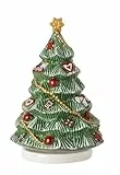 Villeroy & Boch und Boch - Nostalgic Melody, Weihnachtsbaum drehend, 11 x 11 x 16cm, Porzellan, 14-8640-6307 Bunt