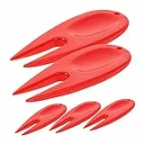 WHAMVOX 5 Stück Teiliges Golfrasen Reparaturwerkzeug Kunststoff Divot Repair Tool Golf Pitchgabel Verschleißfest Leicht Tragbar Für Präzise Grünpflege Golf Zubehör