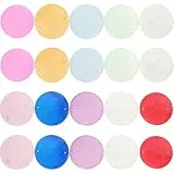 EXCEART 100stücke Runde Muschelstücke Diy Windspiel Anhänger Handgemachte Dekoration Für Schmuck Hängendes Zubehör Für Halsketten Ohrringe Und Schlüsselanhänger Bunte Muschelscheiben